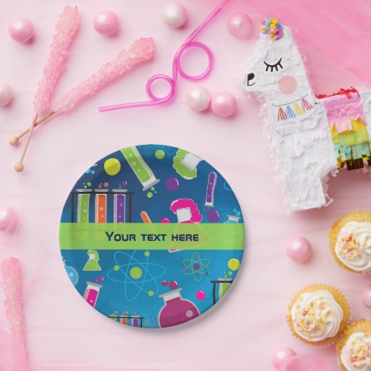 不機嫌サイエンスサイエンティスト誕生日パーティープレート ペーパープレート (パーティー)