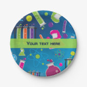 不機嫌サイエンスサイエンティスト誕生日パーティープレート ペーパープレート (正面)