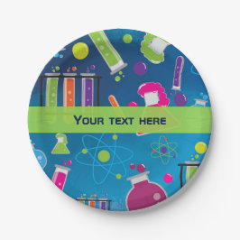 不機嫌サイエンスサイエンティスト誕生日パーティープレート ペーパープレート