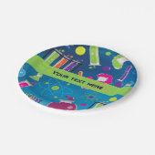 不機嫌サイエンスサイエンティスト誕生日パーティープレート ペーパープレート (アングル)