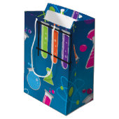 不機嫌サイエンスサイエンティスト誕生日パーティー抱き枕 ミディアムペーパーバッグ (裏面アングル)