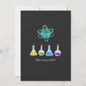 不機嫌サイエンスパーティー誕生日招待状ガール 招待状 (裏面)