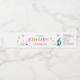 不機嫌サイエンス誕生日パーティーガールフライトホワイト ペットボトルラベル