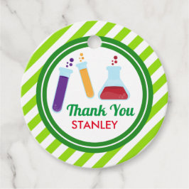 不機嫌サイエンス誕生日ベビーシャワー フェイバータグ