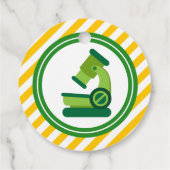 不機嫌サイエンス誕生日ベビーシャワー フェイバータグ (裏面)