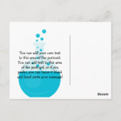 不機嫌サイエンティストありがとうはがき ポストカード (裏面)