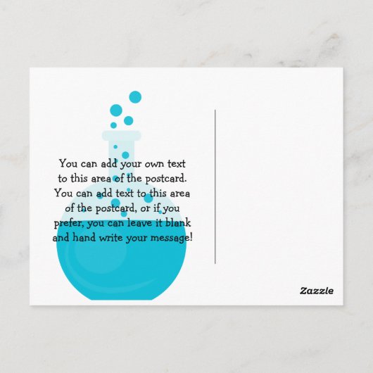 不機嫌サイエンティストありがとうはがき ポストカード (裏面)