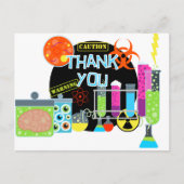 不機嫌サイエンティストありがとうはがき ポストカード (正面)