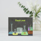 不機嫌サイエンティストありがとうはがき ポストカード (スタンド正面)