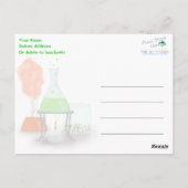 不機嫌サイエンティストありがとうはがき ポストカード (裏面)