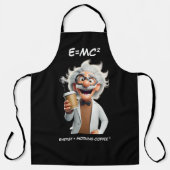不機嫌サイエンティストコーヒー エプロン (正面)