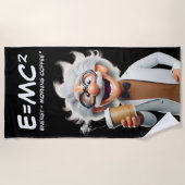 不機嫌サイエンティストコーヒー ビーチタオル (正面)