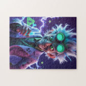 不機嫌サイエンティストパズルユーモアのある- Lab Jigsaw ジグソーパズル (横)