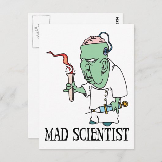 不機嫌サイエンティスト葉書 ポストカード (正面/裏面)