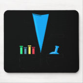 不機嫌サイエンティスト衣装おたく化学おもしろい科学T マウスパッド (正面)