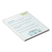 不機嫌サイエンティスト誕生日ノート紙リドルゲーム ノートパッド (アングル)