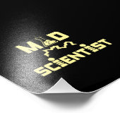 不機嫌サイエンティスト電気科学ビーカー フォトプリント            (角)