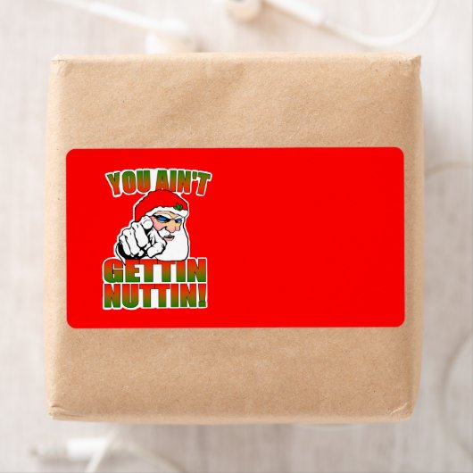 不機嫌サンタラベル ラベル (インサイチュ)