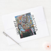 不機嫌シティサティバ スクエアシール (封筒)