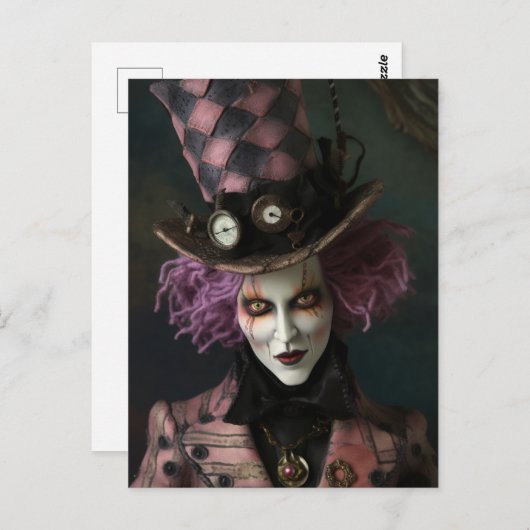 不機嫌スチームパンクファンタジーマン ポストカード (正面/裏面)