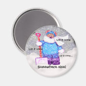 不機嫌スノーベア。 マグネット (正面/裏面)