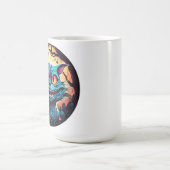 不機嫌チェシャーキャットアリスインワンダーランド コーヒーマグカップ (中央)