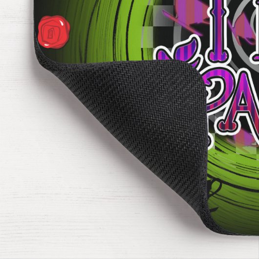 不機嫌ティーパーティーお洒落デコーコンピュータマウスパッド マウスパッド (コーナー)