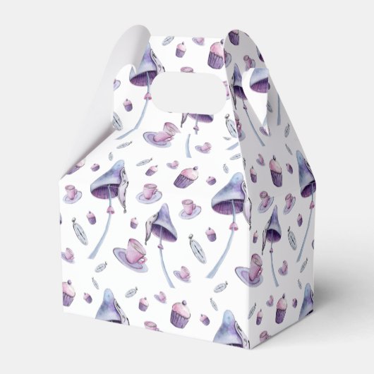 不機嫌ティーパーティーピンクとブルーウォーター色 フェイバーボックス (正面サイド)