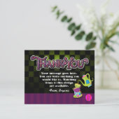 不機嫌ティーパーティーワンダーランド誕生日サンキューカード サンキューカード (スタンド正面)