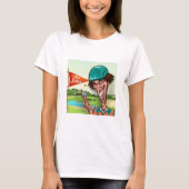 不機嫌トランプのポーカーゴルフパッツォ女子Tシャツ Tシャツ (正面)