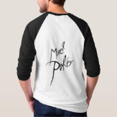 不機嫌トランプのポーカーゾンビパッツォベースボールTシャツ Tシャツ (裏面)