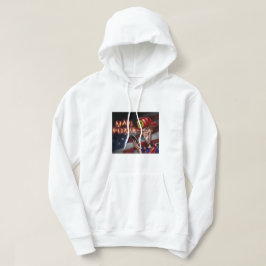 不機嫌トランプのポーカーファイアマンパッツォフード付きスウェットシャツ パーカ