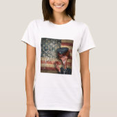 不機嫌トランプのポーカー退役軍人パッツォウィメンズTシャツ Tシャツ (正面)