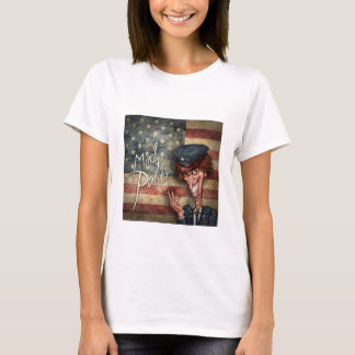 不機嫌トランプのポーカー退役軍人パッツォウィメンズTシャツ Tシャツ