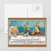 不機嫌ハターズティーパーティー インビテーションポストカード (正面/裏面)