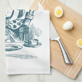 不機嫌ハッタティーパーティー キッチンタオル (四つ折り)