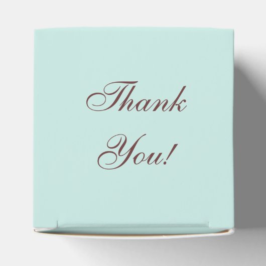 不機嫌ハッタベビーシャワーありがとう フェイバーボックス (上部)