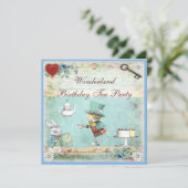 不機嫌ハッタワンダーランド誕生日ティーパーティー招待状 招待状 (スタンド正面)