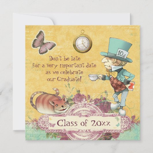 不機嫌ハッターの卒業パーティー 招待状 (正面)