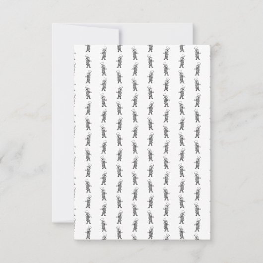 不機嫌ハッターアリスインワンダーランドアートカスタムBGカラー 出欠カード (正面)