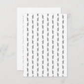 不機嫌ハッターアリスインワンダーランドアートカスタムBGカラー 出欠カード (正面/裏面)