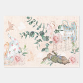 不機嫌ハッターアリスinワンダーランドコラージュデコップページ ラッピングペーパーシート (正面2)