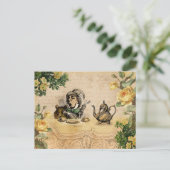 不機嫌ハッターアリスinワンダーランドヴィンテージ ポストカード (スタンド正面)