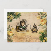 不機嫌ハッターアリスinワンダーランドヴィンテージ ポストカード (正面/裏面)