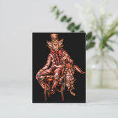 不機嫌ハッターウィズマーチヘアスケッチ ポストカード (スタンド正面)