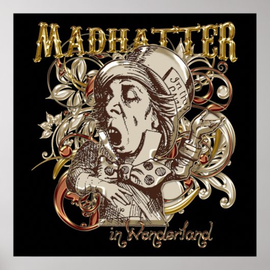 不機嫌ハッターカーニバルスタイル(金ゴールド版) ポスター (正面)