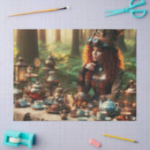 不機嫌ハッタースチームパンクヴィンテージレビクトリアンディ 薄葉紙 (クラフト)