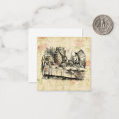 不機嫌ハッターズティーパーティーアリスinワンダーランドアート ノートカード (正面/裏面インサイチュ)