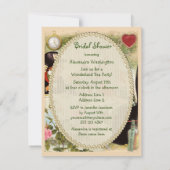 不機嫌ハッターズティーパーティーブライダルシャワー 招待状 (裏面)