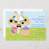 不機嫌ハッターズティーパーティー誕生日招待状 招待状 (正面/裏面)